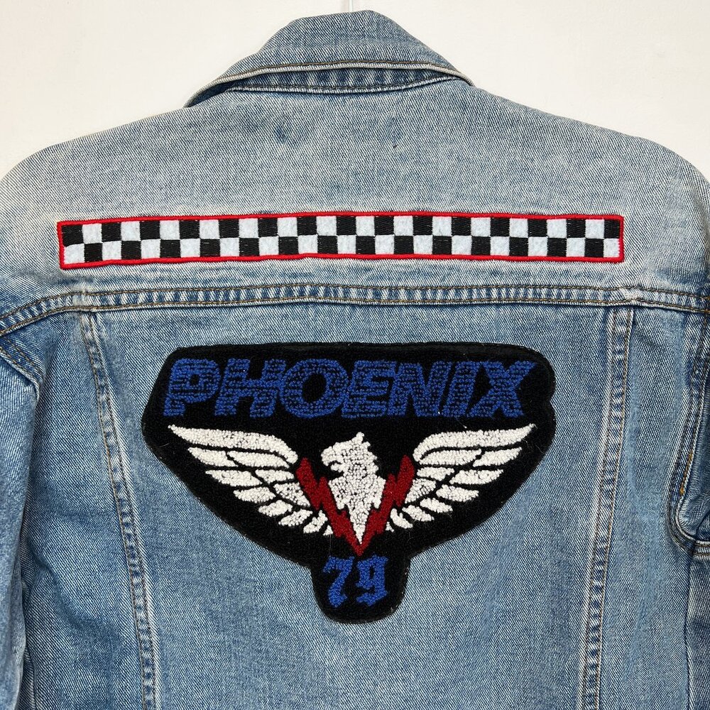 Women's Forever 21 Patch Jean Jacket, Retired / Sold Out, Sz S, 15 Y2K Patches - Picture 3 of 7